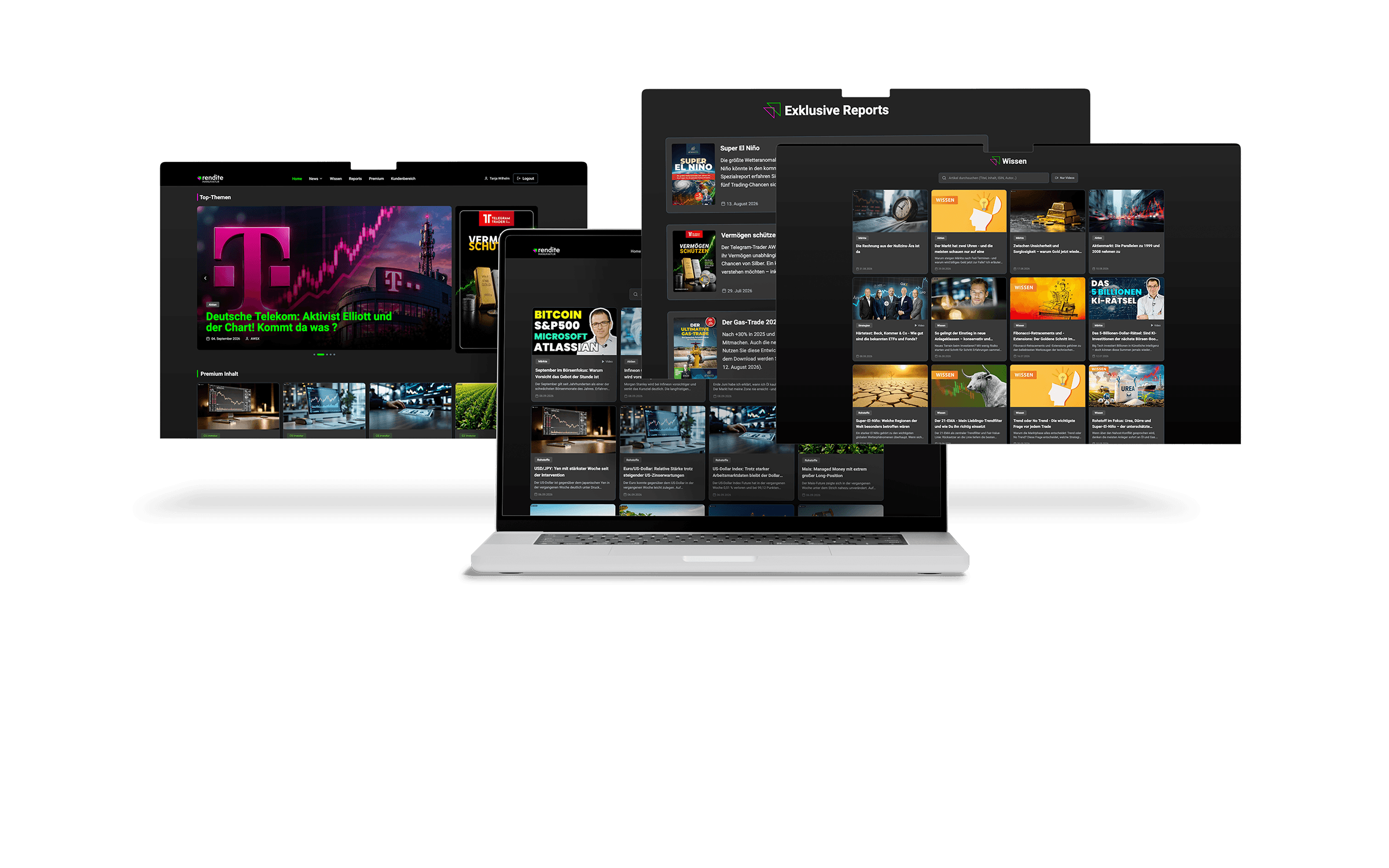 Renditemanufaktur-Portal — Reports, Analysen und Workshops auf allen Geräten